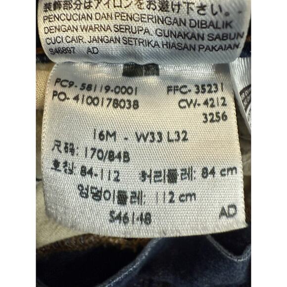 Vintage Levis 512 Jeans Mens 33x32 Blue Straight Leg Perfect Slimming Y2K 2002 - Picture 2 of 7